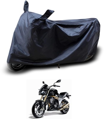 AASHTIK MART Two Wheeler Cover for Mahindra(Mojo, Black)