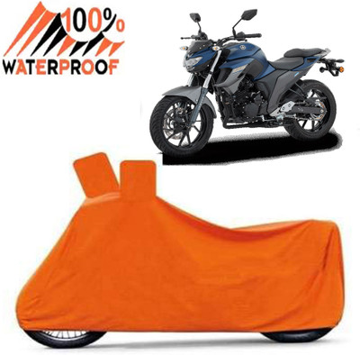 Autoinnovation Waterproof Two Wheeler Cover for Yamaha(FZS 25, Orange)