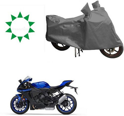 DeepShakshi AUTOMOTIVE Waterproof Two Wheeler Cover for Yamaha(YZF R1, Grey)