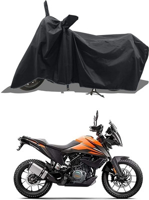 WMIZEXA Waterproof Two Wheeler Cover for KTM(390 Adventure BS6, Black)