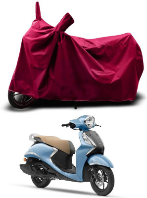 KEDIT Two Wheeler Cover for Yamaha(Fascino 125 BS6, Maroon)