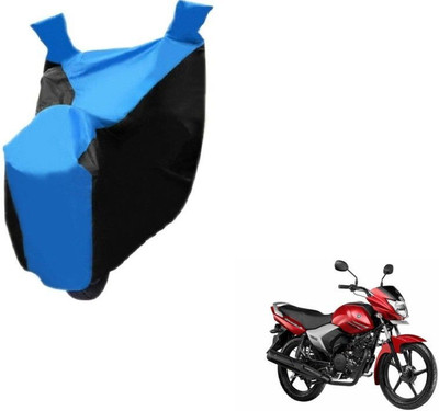 Mdstar Waterproof Two Wheeler Cover for Yamaha(Saluto, Black, Blue)
