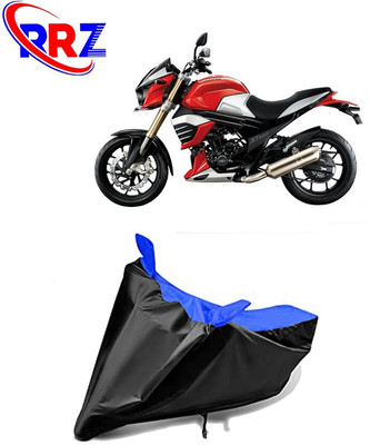 RRZ Waterproof Two Wheeler Cover for Mahindra(MOJO XT 300, Black, Blue)