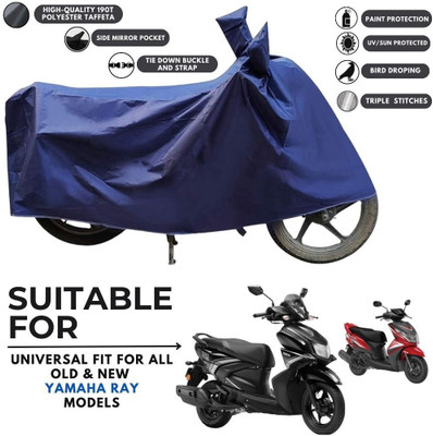 MADAFIYA Two Wheeler Cover for Yamaha(Ray-ZR 125FI BS6, Blue)