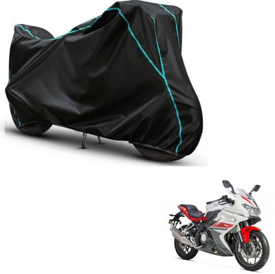 Car Life Two Wheeler Cover for Benelli(302R, Black, Blue)