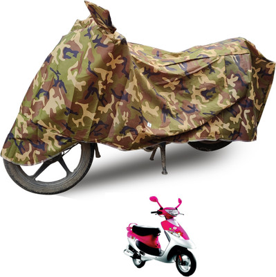 Auto Hub Waterproof Two Wheeler Cover for TVS(Scooty Pep Plus, Multicolor)
