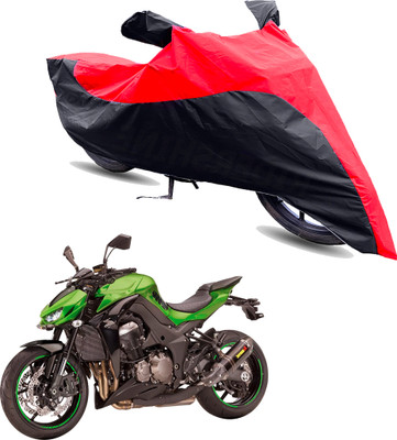 Motodreka Two Wheeler Cover for Kawasaki(Z1000, Red, Black)