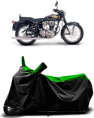 VESMEI Two Wheeler Cover for Royal Enfield(Bullet Electra Twinspark, Green)