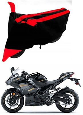 AutoGalaxy Waterproof Two Wheeler Cover for Kawasaki(Ninja 650 BS6, Red, Black)
