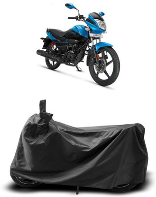 KEDIT Two Wheeler Cover for Hero(Splendor I Smart, Black)