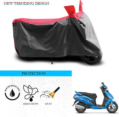 ANTHUB Waterproof Two Wheeler Cover for Hero(Maestro, Grey, Red)