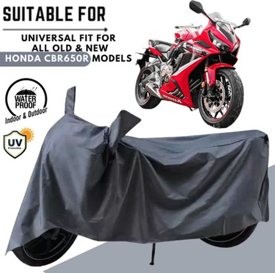 MADAFIYA Waterproof Two Wheeler Cover for Honda(CBR650R, Grey)