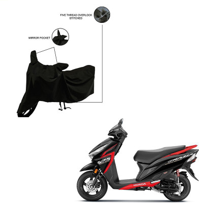 Furnish Flow Two Wheeler Cover for Honda(Black)
