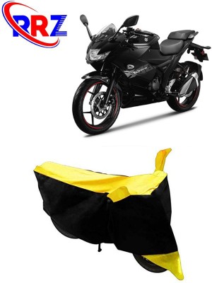 RRZ Waterproof Two Wheeler Cover for Suzuki(Gixxer SF, Black, Yellow)