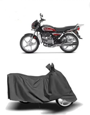 Tritika Waterproof Two Wheeler Cover for Hero(Splendor Plus, Grey)