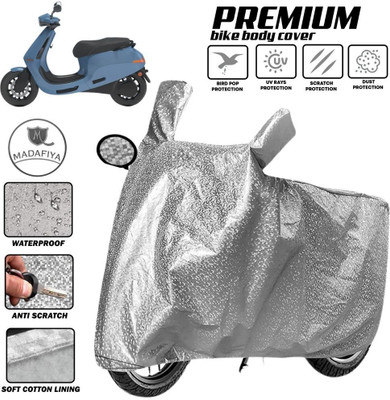 MADAFIYA Two Wheeler Cover for Ola(Electric Scooter, Silver)