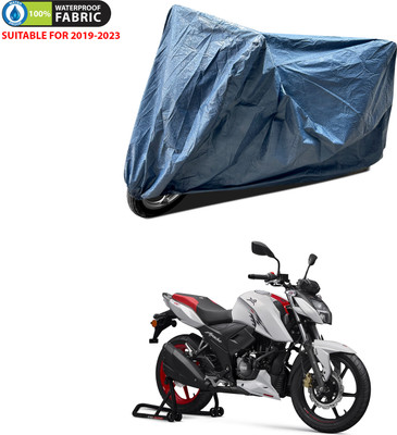 PAGORA Waterproof Two Wheeler Cover for TVS(Apache RTR 160, Blue)