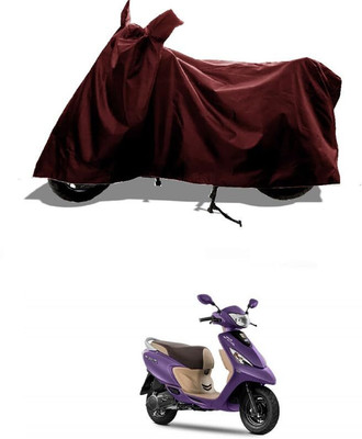KEDIT Two Wheeler Cover for TVS(Zest, Maroon)