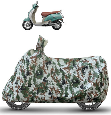 Caronix Waterproof Two Wheeler Cover for Suzuki(Access 125, Green)