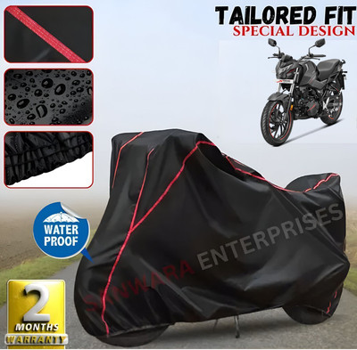 Starvin Waterproof Two Wheeler Cover for Hero(Xtreme 200R, Black, Red)