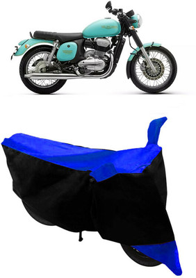 GANPRA Two Wheeler Cover for JAWA(42, Black, Blue)