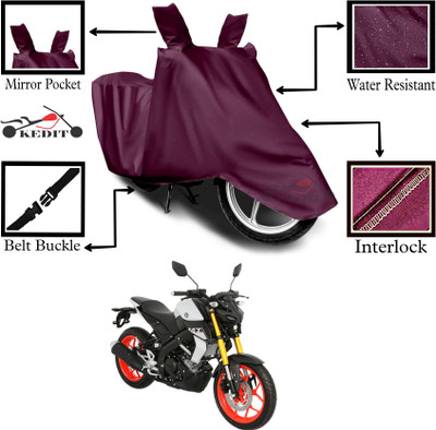 AASHTIK MART Two Wheeler Cover for Yamaha(MT 15, Maroon)