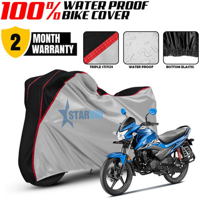 Starvin Waterproof Two Wheeler Cover for Honda(Livo BS6, Silver, Black)