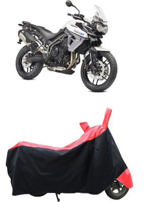 Coxtor Two Wheeler Cover for Triumph(Tiger 800 XR, Red)