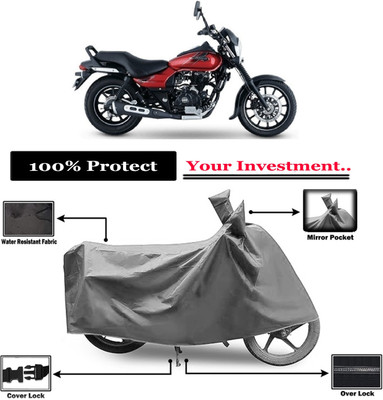 Amexride Two Wheeler Cover for Bajaj(Avenger Street 160, Grey)