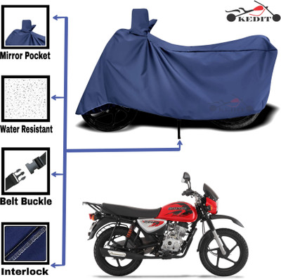 KEDIT Two Wheeler Cover for Bajaj(Boxer, Blue)