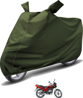 Auto Hub Waterproof Two Wheeler Cover for Hero(Passion Plus, Green)