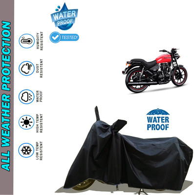 AutoGalaxy Waterproof Two Wheeler Cover for Royal Enfield(Thunderbird 350, Black)