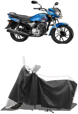 SUGASHRI Waterproof Two Wheeler Cover for Yamaha(Saluto RX BS6, White, Black)