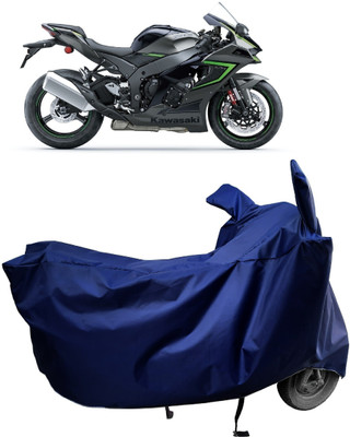 Amexride Two Wheeler Cover for Kawasaki(Ninja ZX-10R, Blue)