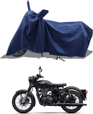 KEDIT Two Wheeler Cover for Royal Enfield(Classic 500, Blue)