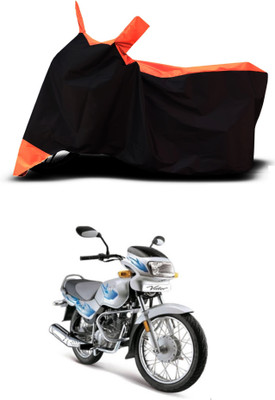 VESMEI Two Wheeler Cover for TVS(Victor Edge, Orange)