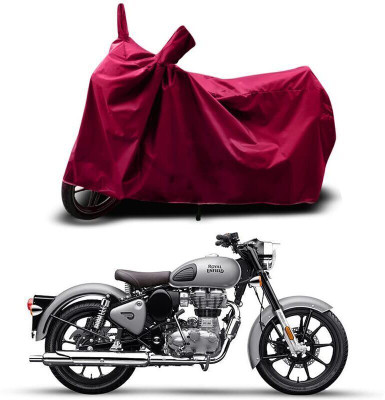 DeepShakshi AUTOMOTIVE Two Wheeler Cover for Royal Enfield(Bullet 350, Maroon)
