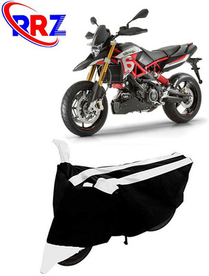 RRZ Waterproof Two Wheeler Cover for Aprilia(Dorsoduro 900, Black, White)