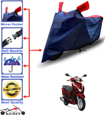 KEDIT Two Wheeler Cover for Honda(Grazia BS6, Red, Blue)