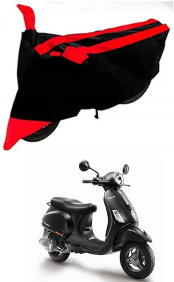 DeepShakshi AUTOMOTIVE Two Wheeler Cover for Piaggio(Vespa, Red, Black)