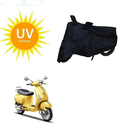 MMSSTAR Waterproof Two Wheeler Cover for Piaggio(Vespa SXL, Black)