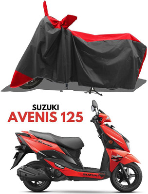APNEK Waterproof Two Wheeler Cover for Suzuki(Avenis 125, Red, Black)