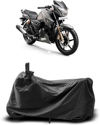 AASHTIK MART Two Wheeler Cover for TVS(Apache RTR 180, Black)
