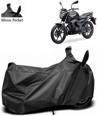 Mdstar Waterproof Two Wheeler Cover for TVS(Raider, Black)