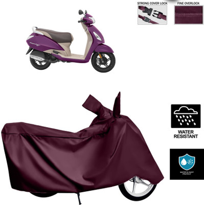 TPNYKR Waterproof Two Wheeler Cover for TVS(Jupiter, Maroon)