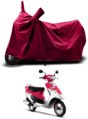 KEDIT Two Wheeler Cover for TVS(Scooty Pep Plus BS6, Maroon)