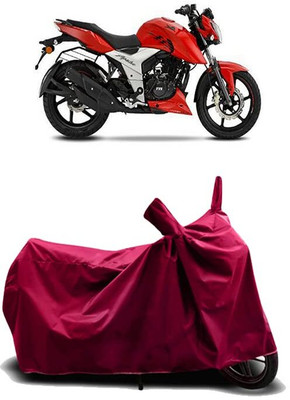 KEDIT Two Wheeler Cover for TVS(Apache RTR 160 4V, Maroon)