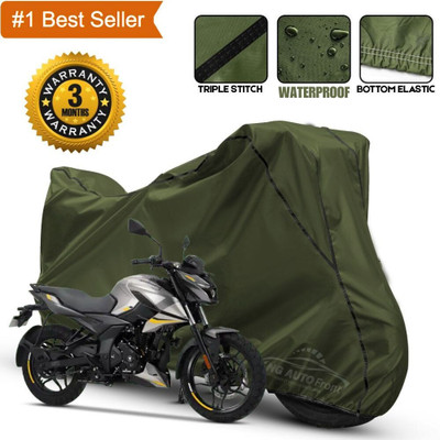 xodi Waterproof Two Wheeler Cover for Bajaj(Pulsar N160, Green, Black)