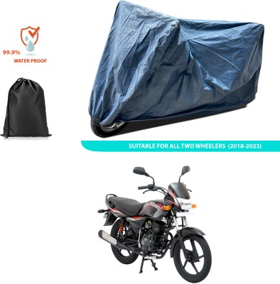 PAGORA Waterproof Two Wheeler Cover for Bajaj(Platina 125, Blue)