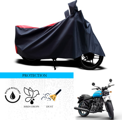 ANTHUB Waterproof Two Wheeler Cover for Royal Enfield(Thunderbird 500, Black, Red)